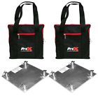 0707943572570 Prox Aluminum Trussing Base Plates Pair Padded Carry