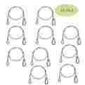 Ts-wb11-x10 25.5quot Tsss Studio Recording Equipment 10 Pack Stainless Steel Safety Cable 703510185518