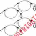 Accessory-pack-196 Pssl Steel Light Fixture Safety Cable W Latch 4 Pack