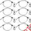 Accessory-pack-197 Pssl Steel Light Fixture Safety Cable W Latch 8 Pack