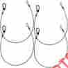Accessory-pack-215 Pssl Steel Light Fixture Black Safety Cable 4 Pack