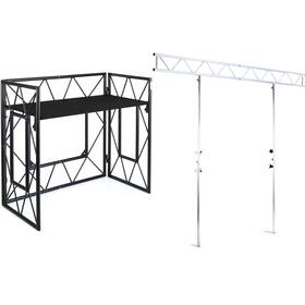 Adj Proevtbl2mbbn4 Pro Event Tbl 2 Table With Ibeam St Truss - Matte Black