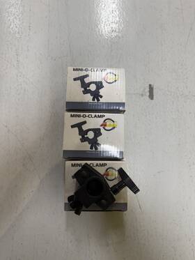 American Dj 819730014436 Lot Of 4 Mini O Clamp Black 3.75 2.0