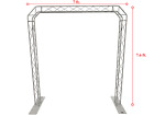 Arch-sa2 Cedarslink Silver Truss Arch Kit Height Mobile Portable 049008667662