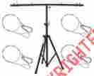 Asc-stand-package-49 Stands Master Dj Pro Audio Lighting Fixture Tripod Stand T-bar Light Truss 4 Safety Cables