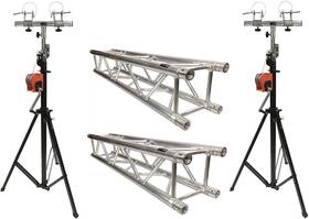 Cedarslink 049008666115 Aluminum Truss Portable 10ft Lighting Package Two 14 Ft. Crank Up Stands Cedarslink 049008666115 Aluminum Truss Portable 10ft Lighting Package Two 14 Ft. Crank Up Stands
