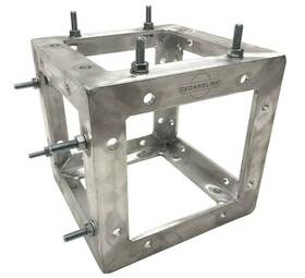 Cedarslink 049008669406 Aluminum Truss 6-way Cube Connector Bolt Style Lk-sta 8 Inch X8 Trussing
