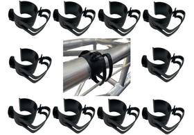 Cedarslink 760939170884 10pcs Set - Black Snap Clamp Cable Management For 48 Mm To 51 2 Inch
