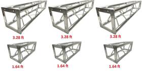 Cedarslink 760939172253 15 Ft Total Length Square Aluminum 8 Inch X8 Bolted Type Trussing Segment Section Dj