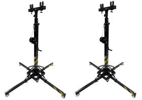 Cedarslink 760939172369 2pcs Heavy Duty Stage Lighting Truss 13ft Tower Lifter Crank Light Stand 440lbs