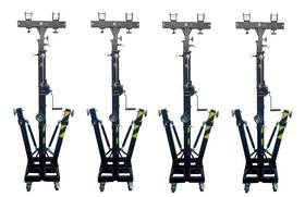 Cedarslink 760939172826 4pcs Crank Up Lighting Stand 5.9-13.1ft Height Outrigger Truss System