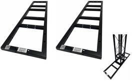 Lk-3.1212b Cedarslink Two 2 6 Inch X40 Flat Metal Frame Base For 5 X5 Black Trussing Bolted Box Truss
