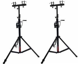 Lk-sc14 Cedarslink Two 2 Xtruss 14ft Lighting Crank Stands 220 Lb And Universal T Adapter Compact
