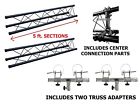 Cedarslink Two Triangle Truss Extensions 5ft Section Lighting Dj Black Adapter Pair 049008663695
