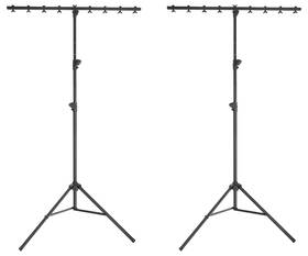 Chauvet 613826559654 2 Dj Ch-06 Portable Lightweight T-bar Tripod Stands Quick/easy Setup