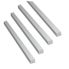 Chenou Lv6.35x16in-4p 16-inch Length Square Aluminum Flat Bar 1/4 Inch X 16 4