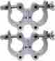 Clp-25 Clp25 Chauvet 2 Dj Wrap Around Swivel Coupler Truss Clamp Mounts 613816192489