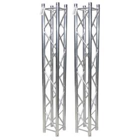 Clutch 735345465282 6.56ft/2.0m Lighting Stand Stage Square Aluminum F34 Box Truss Segments Pair