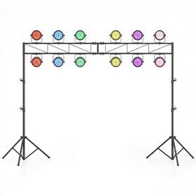 Us-2hcst12294 Costway Portable Lighting Truss System With 2 Folding Tripods 12 Mounting Points For Bands