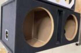 Bass12dualvented Deejay Led Two 12-in Woofers Empty Bass Speaker Enclosure