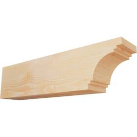 Ekena Millwork B00zrwzg32 Rft06x08x32pec00rdf Pescadero Rough Sawn Rustic Wood Rafter