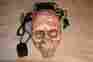 F-80hb Gemmy The Fog Machine Dj Halloween Party Maker Skeleton Head Led Eyes Skull
