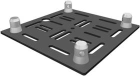 Global Truss 818287020532 Gt-mh-base-blk F34 12x12 Multi Hole Black Aluminum Base Plate