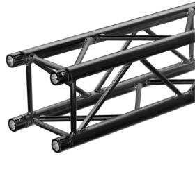 Sq-4111-blk Global Truss Square 12-in F34 Black Straight 4.92ft