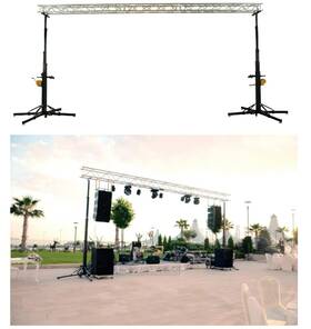 Haywhnkn U26r241 2pcs 6m Crank Stand Concert For Event Lighting Sand Truss Lift