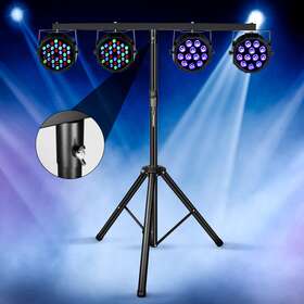 Zq17002 Holdlamp Tripod Stand For 4 Par Can Dj Stage Lights Adjustable Height 39-70.8inch Iron