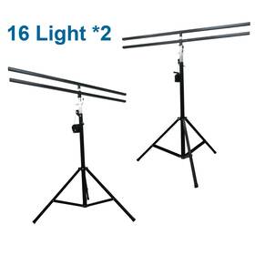024151 Intbuying 2 13ft Double Layer Stage Light Bracket Hand Crank Square Tube 16 Site Stand