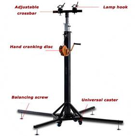 Intsupermai 738633936549 19ft Heavy Duty Tower Lifter Crank Lighting Dj Concert Stand With Outriggers New