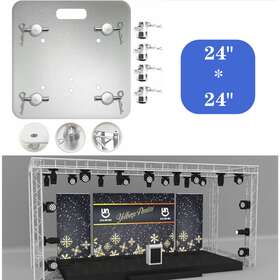 03tuv-dp24-01 Machgrin 12x12in Triangle Linear Lighting Global Truss F34 Base Plate Fits Maj Brands