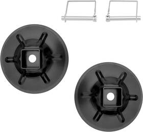 A2135 Misakomo 2 Packs- 9 Inch Diameter Rear Jack Foot Pads With Attachment Pins Compatible