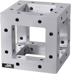 Monoprice 445039722746 8in X Lite Duty Box Truss 6-way Corner With Hardware Up To 500 Pounds Max