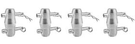 Mr Dj Usa 826843927607 4 Sets Double Ended Conical Coupler Stage Lighting Truss Fittings Fit Pipe