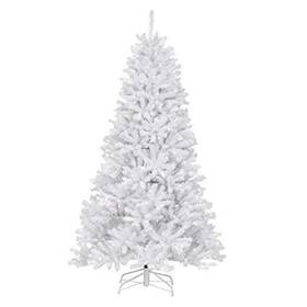 Nrvw7-302-75 National Tree Pre-lit Artificial Slim Christmas White North Valley Spruce 7.5 Ft