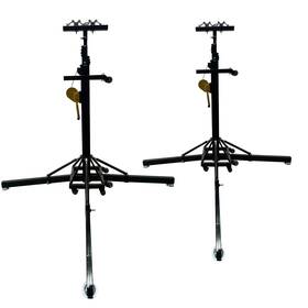 024261-222 Preasion 2pcs Heavy Duty Hand Crank Up Light Stand With Outriggers Stage Lighting Truss S