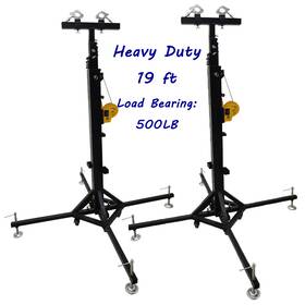 Preasion 02e43c73 2 Used 2pcs Heavyduty Crank Stand 19 Ft Stage Light Truss System