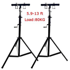 02m42a78 Preasion 2 2pcs Stage Lighting Crank Stand 5.9-13ft Adjust Height Hand Up Light