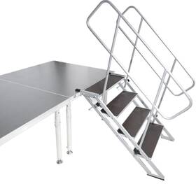 Xsq-st4 Pro X Prox Stageq 4 Step Heavy Duty Foldable Adjustable 22 To 26 Inch With Rail New