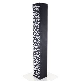 Xtc-sq656heart-b Prox 019372411802 6.56 Ft. Black Truss Scrim With White Hearts - Set Of 2