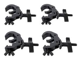 Prox 804589618348 T-c12h-blkx4 Set Of 4 Aluminum Self-locking M10 Clamp With Big Wing Knob Black Prox 804589618348 T-c12h-blkx4 Set Of 4 Aluminum Self-locking M10 Clamp With Big Wing Knob Black