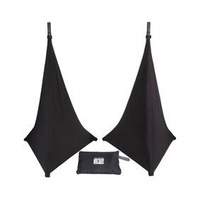 Prox Live Performance Gear 019372411567 X-sp3sc-blx2 Two-pack Three Side Speaker Stand Cover Scrim Black