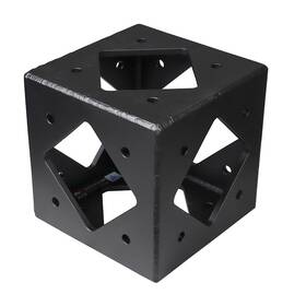 Xt-bt12-6wblkmk2 Prox Boltx 6 Way 12 Inch Flushed Black Corner Block Bolted Boxtruss