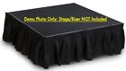Qs16sw Unbranded Stage Drum Riser Skirt Inch Foot Long Black Shirred