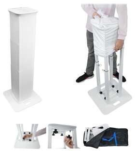 Rockville 613817119621 Rtp-go Portable Collapsible Dj Totem Light/speaker Stand Bag Scrims