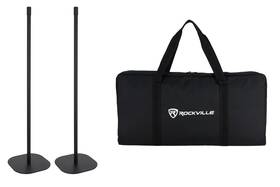 Rockville 613826660879 Saber Stand X2 Black Pair Of Stands For Rock Lights Travel Bag