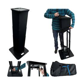 Rockville 811080028729 Rtp-go Black Portable Collapsible Dj Totem Light Stand Bag Scrims