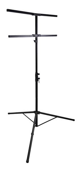 Rvls-f1 Rockville 12ft Ft Tripod Folding Dj Lighting Tree Stand 110lb Capacity